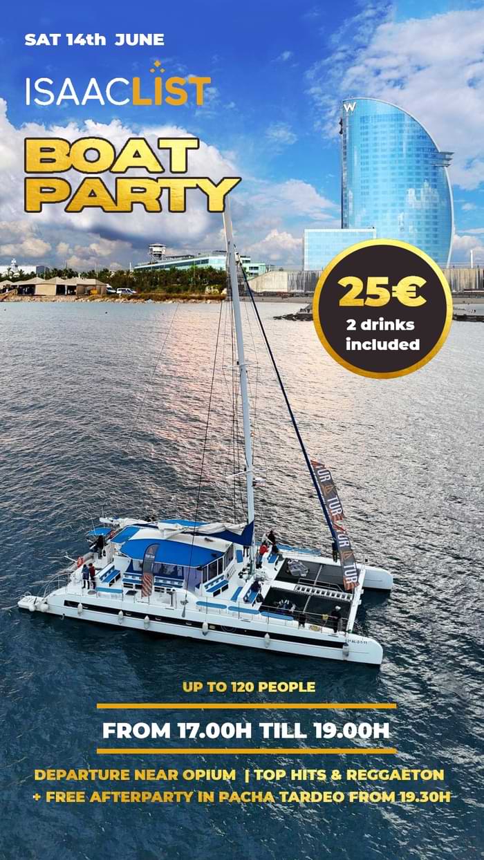 fiesta en barco isaac